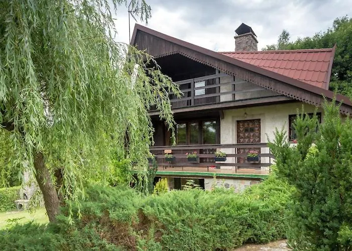 בית נופש By The Lake, Sauna, Boat, Bicycles Przewoz (Pomerania)